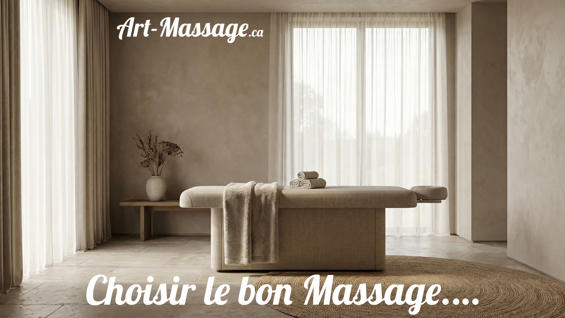 ChoisirMassage Femme recevant un massage du dos dans un spa de luxe épuré et lumineux